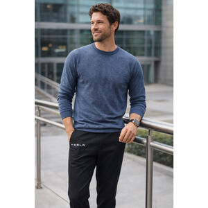 Tesla Black Tech Casual Slim Fit Pants | Performance Style Size W42”/L34”